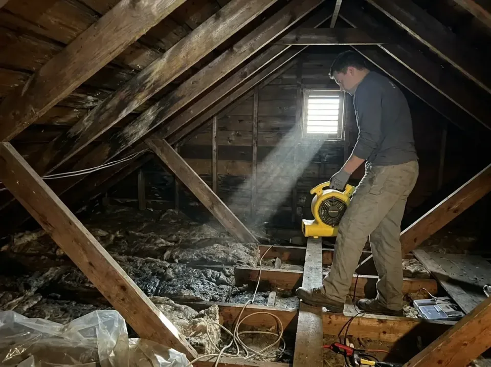 attic-water-damage-drying-proc-007 — frequently asked questions, Emergency Water Extraction & 24/7 Flood Response in Wanches…